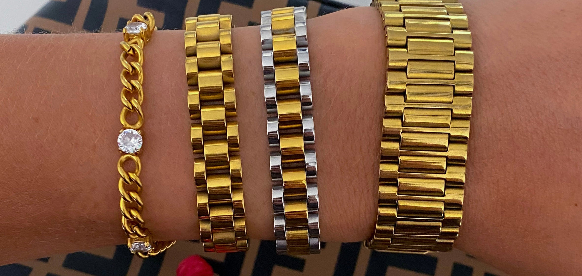 GOLD + DIAMOND CHAIN BRACELET - Southern Divas Boutique