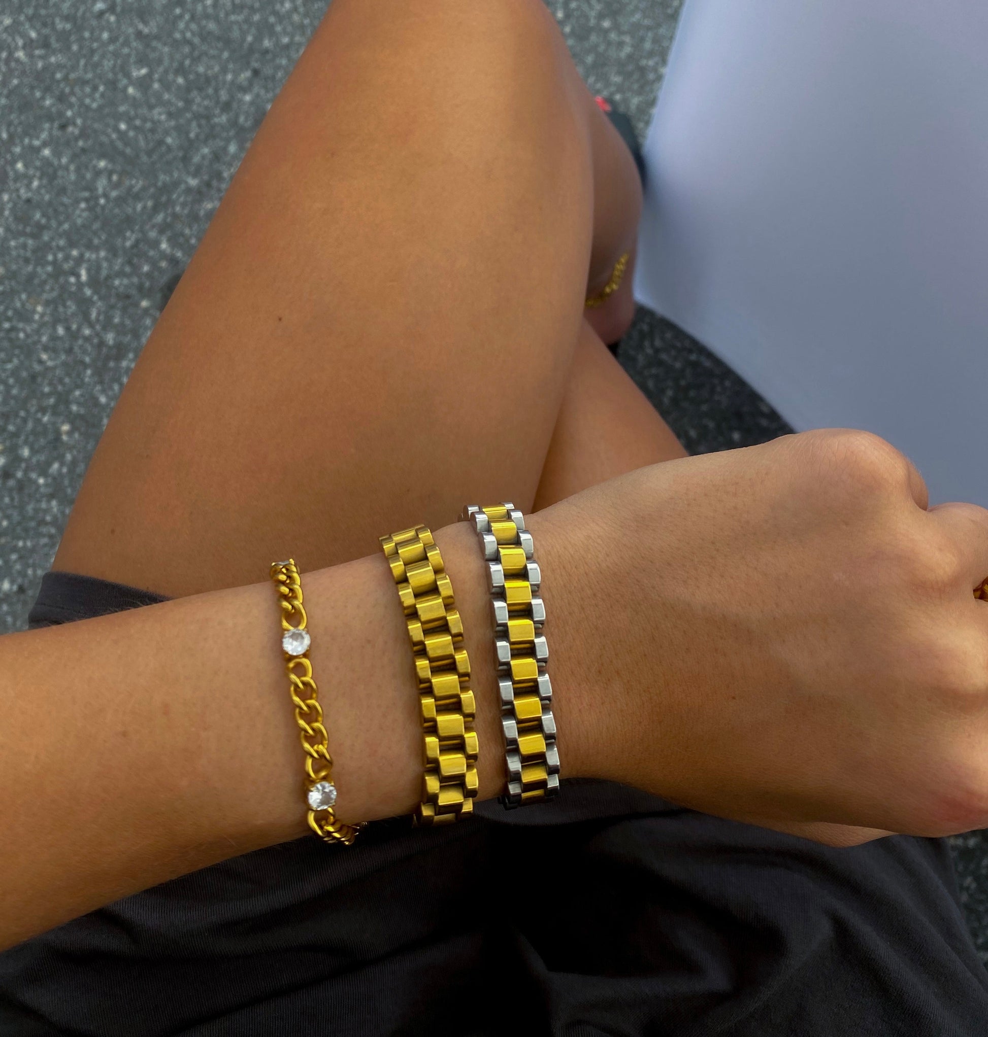 GOLD + DIAMOND CHAIN BRACELET - Southern Divas Boutique