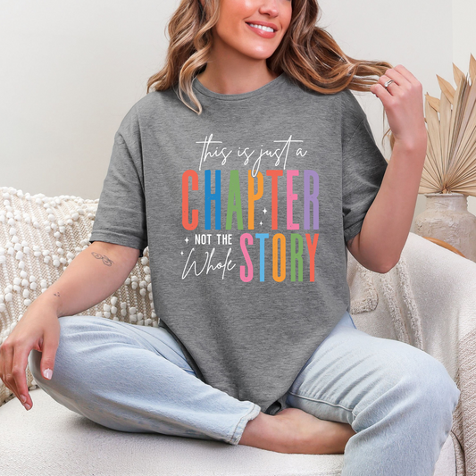 Just a Chapter in Grey Graphic Tee and Sweatshirt - Southern Divas Boutique